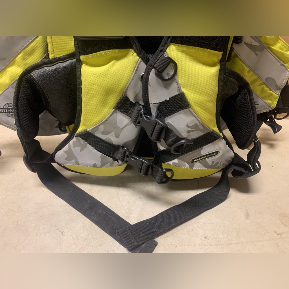 Icon Moto Mil-Spec Motorcycle Riding Backpack Bright Yellow - Picture 5 of 17